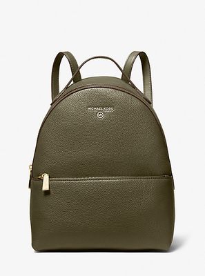 Valerie Medium Pebbled Leather Backpack