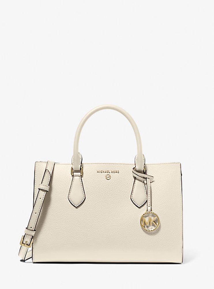 Michael Kors Valerie Medium Pebbled Leather Satchel | Metropolis at  Metrotown