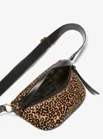 Slater Extra-Small Leopard Print Calf Hair Sling Pack