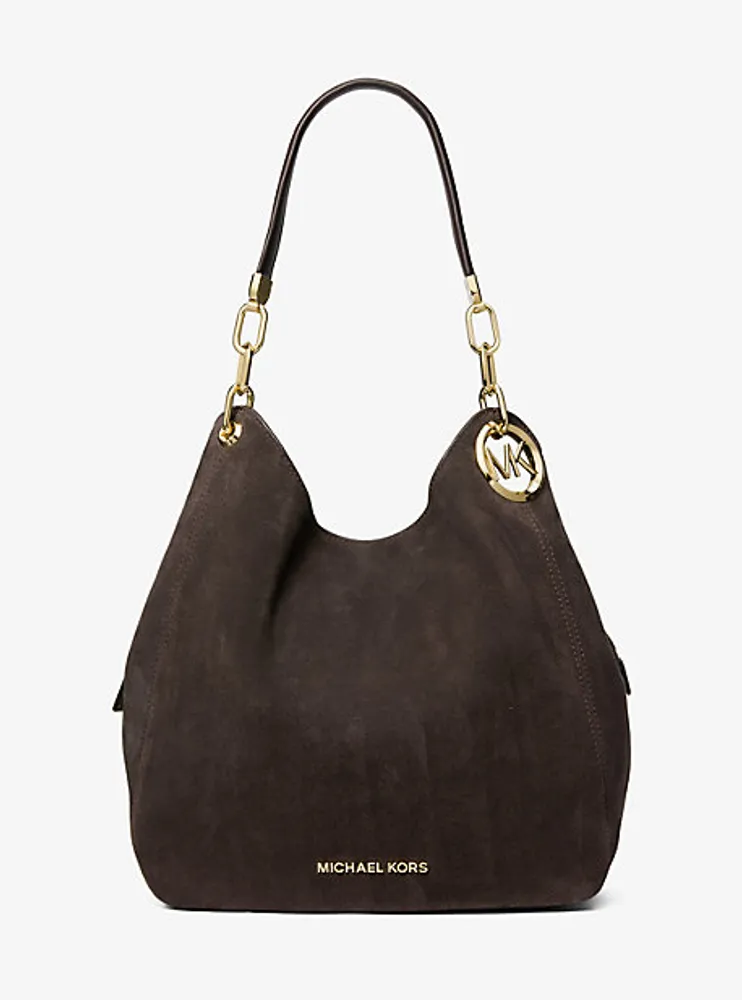 Lillie Large Suede Shoulder Bag