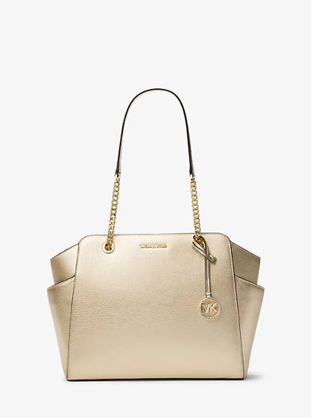 Michael Kors Westley Large Pebbled Leather Chain-Link Tote Bag