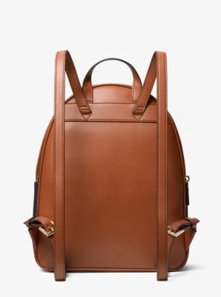 Brooklyn Medium Denim and Leather Backpack