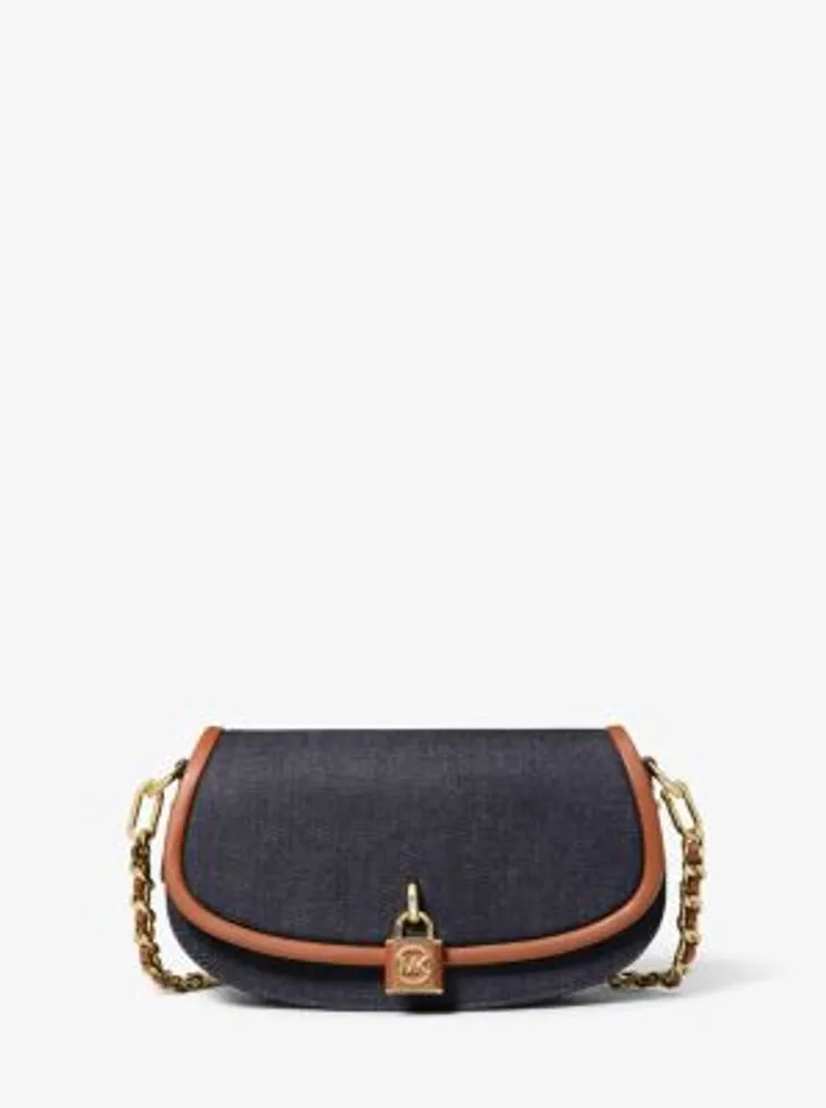 Mila Small Denim Shoulder Bag