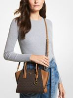 Avril Logo Top-Zip Satchel