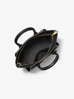 Petit sac à main Avril en cuir à fermeture éclair sur le dessus