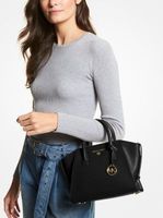 Avril Small Leather Top-Zip Satchel