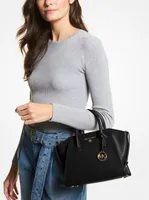 Petit sac à main Avril en cuir à fermeture éclair sur le dessus