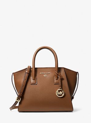 Petit sac à main Avril en cuir à fermeture éclair sur le dessus