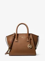 Avril Small Leather Top-Zip Satchel