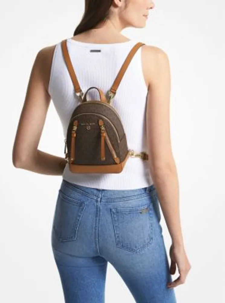 Buy Michael Kors Elliot Extra-Small Logo Backpack | Brown Color Women |  AJIO LUXE