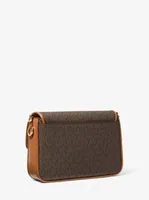 Bradshaw Medium Logo and Leather Messenger Bag