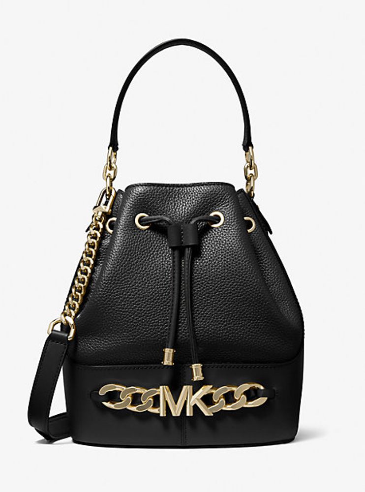 Michael Kors + Devon Medium Pebbled Leather Bucket Bag | Upper Canada Mall