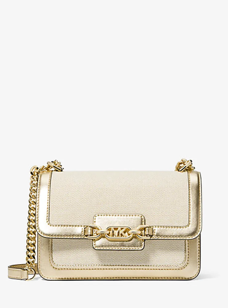 Heather Large Logo Shoulder Bag