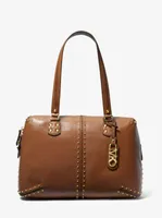 Grand sac fourre-tout Astor en cuir clouté