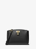 Sac messager Ruby de taille moyenne en cuir Saffiano