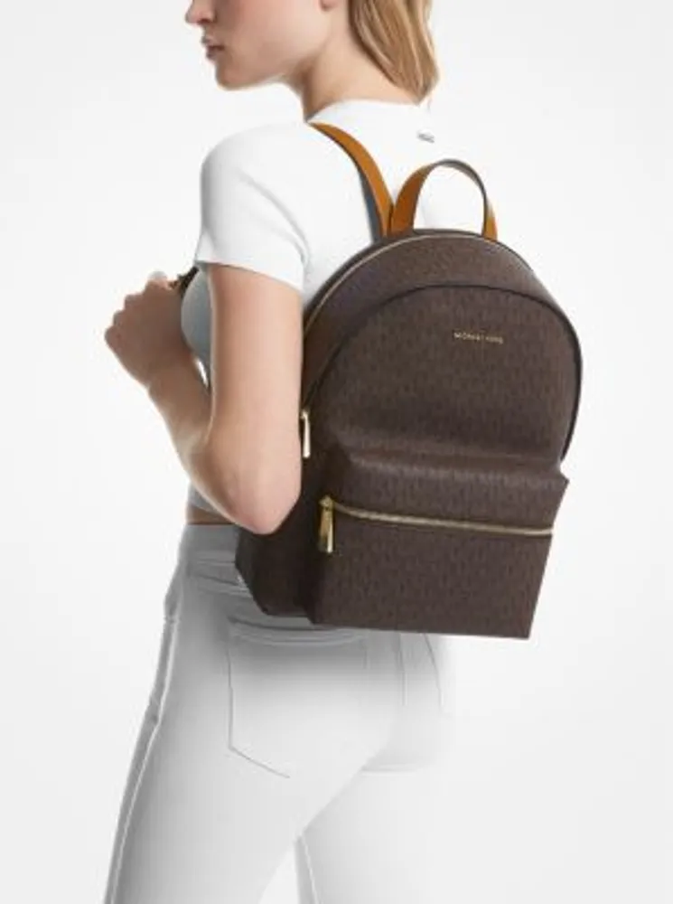 Sally Medium 2-In-1 Logo and Faux Leather Backpack