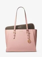 Sally Large 2-In-1 Saffiano Leather and Logo Tote Bag