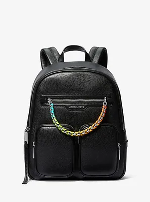 PRIDE Elliot Medium Pebbled Leather Backpack