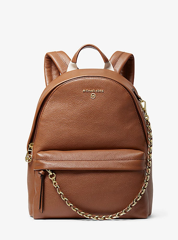 Sac à dos Slater de taille moyenne en cuir grainé