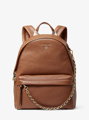 Sac à dos Slater de taille moyenne en cuir grainé