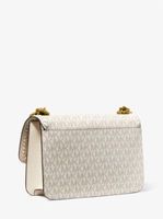 Heather Large Logo Shoulder Bag