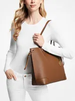 Grand sac fourre-tout Edith en cuir Saffiano