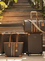 Eva Large Logo Stripe Tote Bag