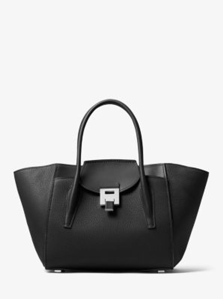 Michael Kors + Bancroft Medium Pebbled Calf Leather Satchel | Yorkdale Mall