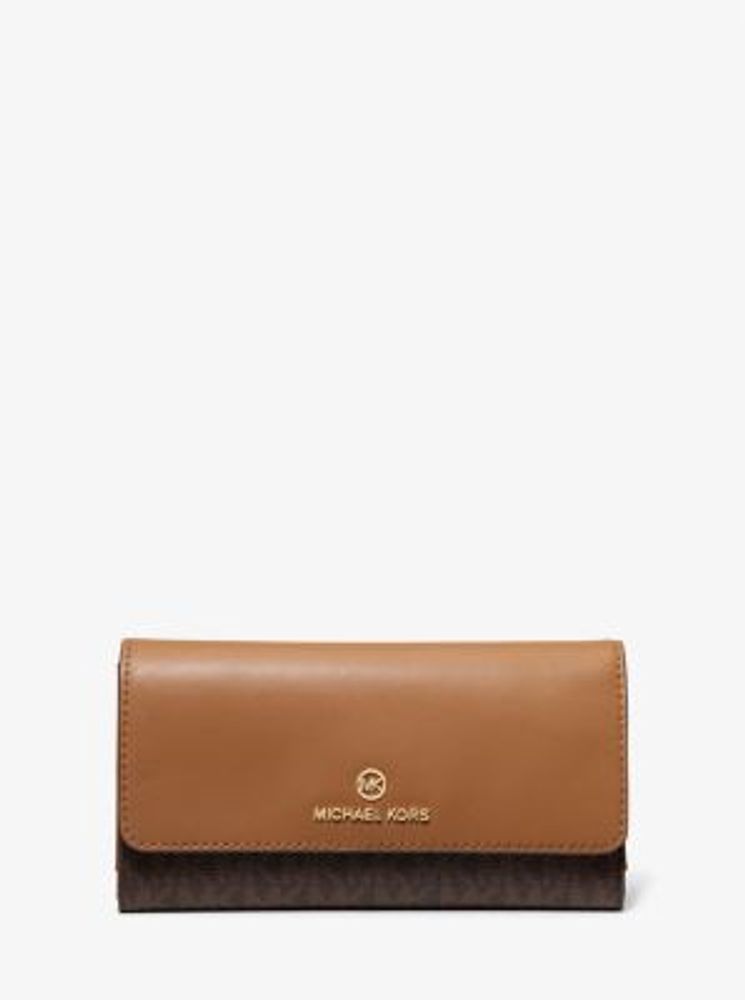 Michael Kors + Large Logo and Leather Tri-Fold Wallet | Scarborough Town  Centre