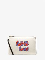 Pochette LOVE Watch Hunger Stop de taille moyenne en toile de coton