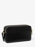 Jet Set Small Pebbled Leather Double-Zip Camera Bag