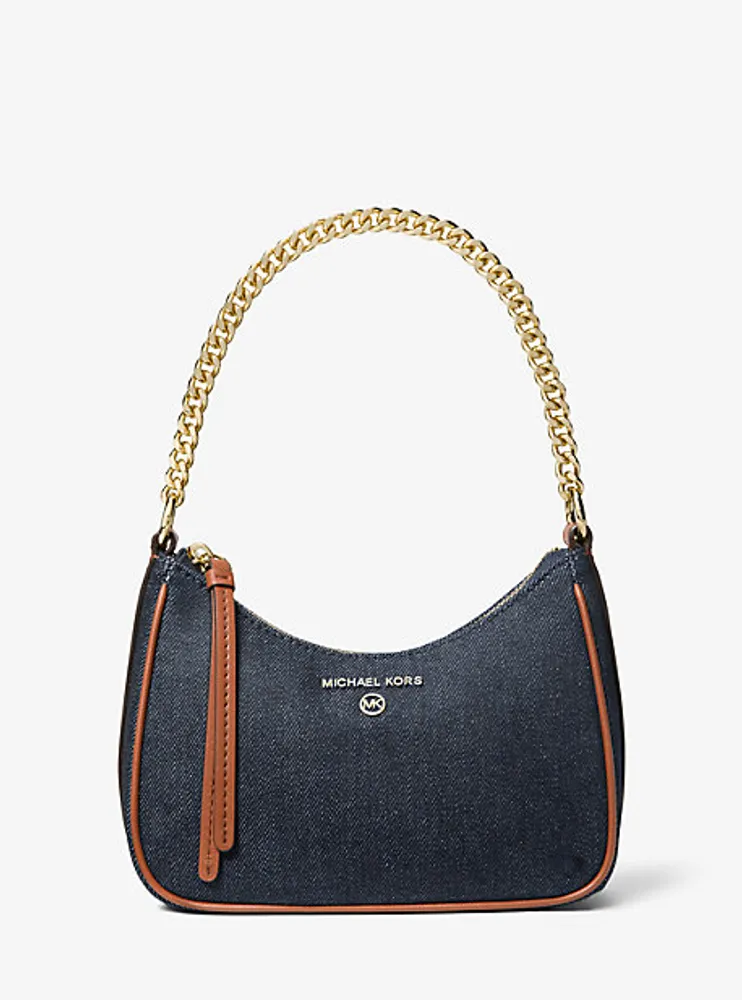 Jet Set Charm Small Denim Pochette