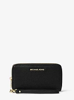 Grande pochette-bracelet en cuir pour téléphone intelligent
