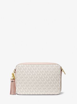 Ginny Medium Logo Stripe Crossbody Bag