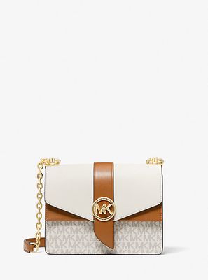 Michael Kors Marilyn Mini Color-block Saffiano Leather Crossbody