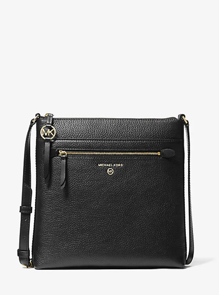 Jet Set Large Pebbled Leather Crossbody Bag