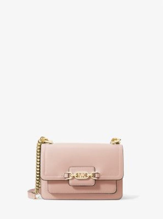 Greenwich Small Studded Crinkled Leather Crossbody Bag