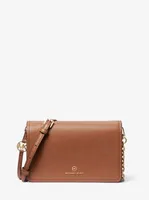 Grand sac à bandoulière Jet Set en cuir grainé