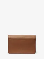 Grand sac à bandoulière Jet Set en cuir grainé
