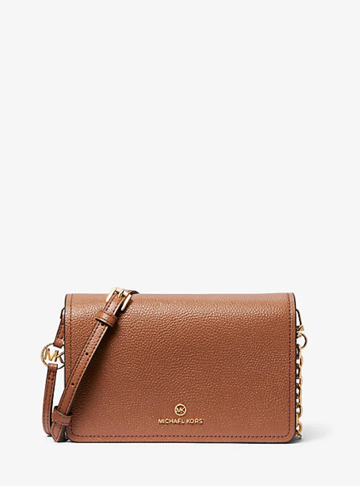 Grand sac à bandoulière Jet Set en cuir grainé