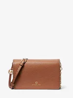 Grand sac à bandoulière Jet Set en cuir grainé