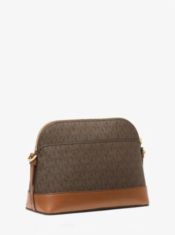 Large Logo Stripe Dome Crossbody Bag