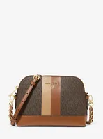Large Logo Stripe Dome Crossbody Bag