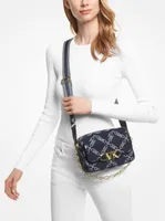 Parker Medium Empire Logo Jacquard Crossbody Bag