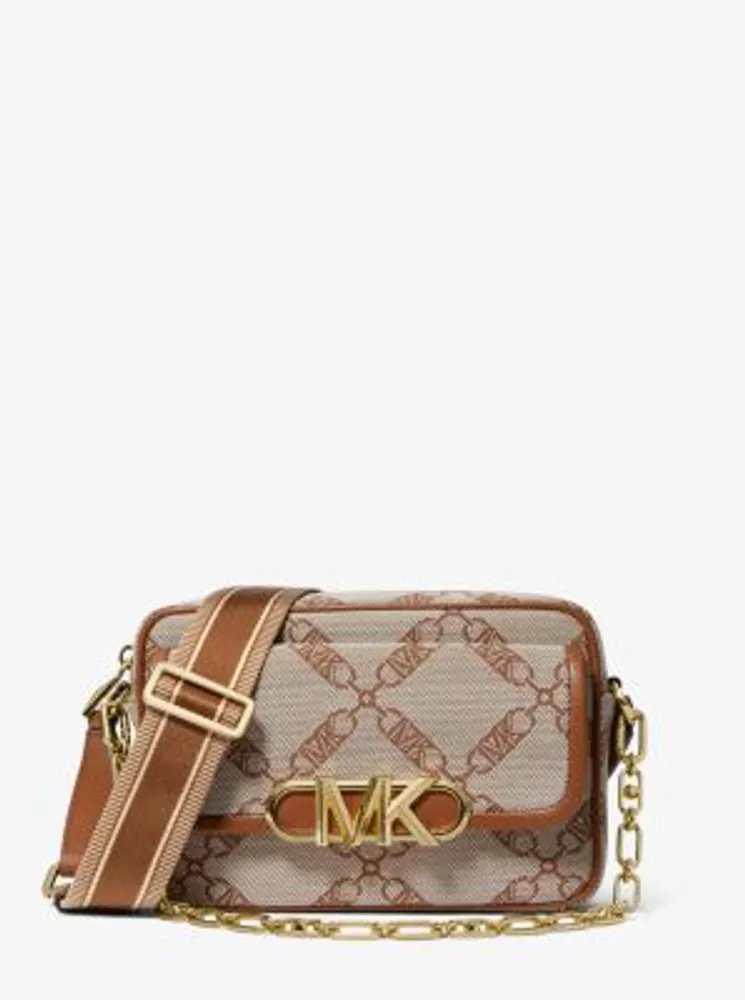 Parker Medium Empire Logo Jacquard Crossbody Bag