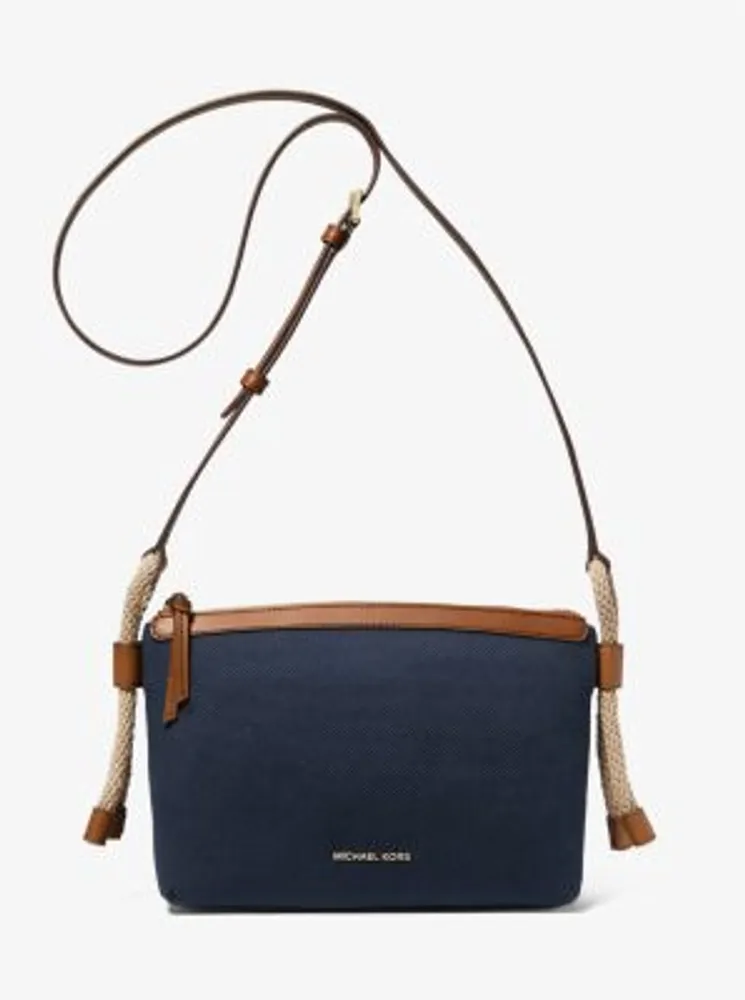 Talia Medium Cotton Canvas Crossbody Bag