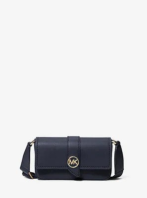 MICHAEL Michael Kors Greenwich Small Color-block Logo And Saffiano Leather  Crossbody Bag in Black