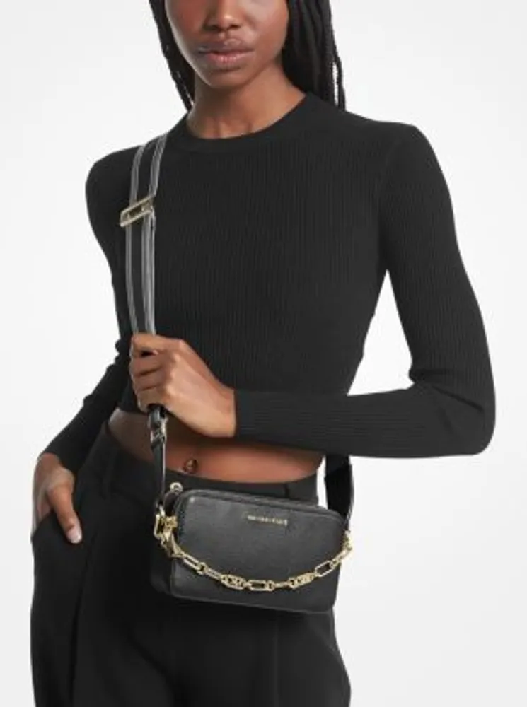 Michael+Kors+Pebbled+Leather+Double+Pouch+Crossbody+Clutch+Soft+