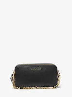 Jet Set Small Pebbled Leather Double-Zip Camera Bag