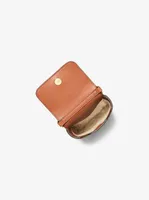 Petit sac à bandoulière Jet Set en cuir grainé à chaîne pour téléphone intelligent